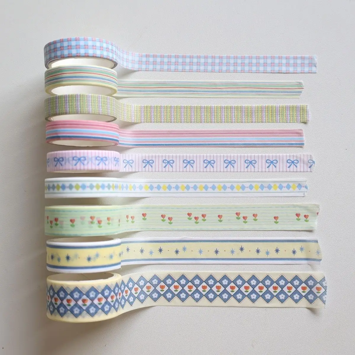 MINKYS 새로운 3M 9 개/몫 Washi 테이프 Scrapbooking 저널 장면 프레임 장식 귀여운 스티커 학교 문구
