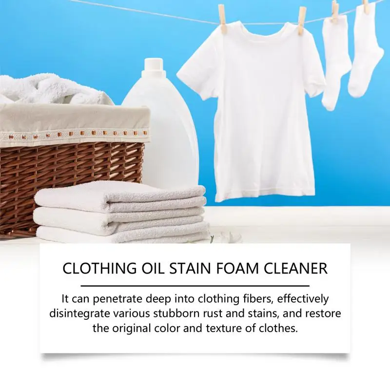 100ml Dry Cleaner Clothing Stain Remover No Wash Foam Cleaning Agent Multi-functional Non-rinse Foam Spray Gentle Dry Cleaner