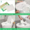 Toilet Seat Cover Disposable Travel Flushable Paper For Adults Kids Potty Training Potty Biodegradable Public Airplane Camping 3