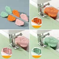 Accessoires de Machine à coudre à couture à verrouillage magnétique, nouveau positionneur en plastique Anti-bouclage polygonal de bord de jauge magnétique polyvalent 2