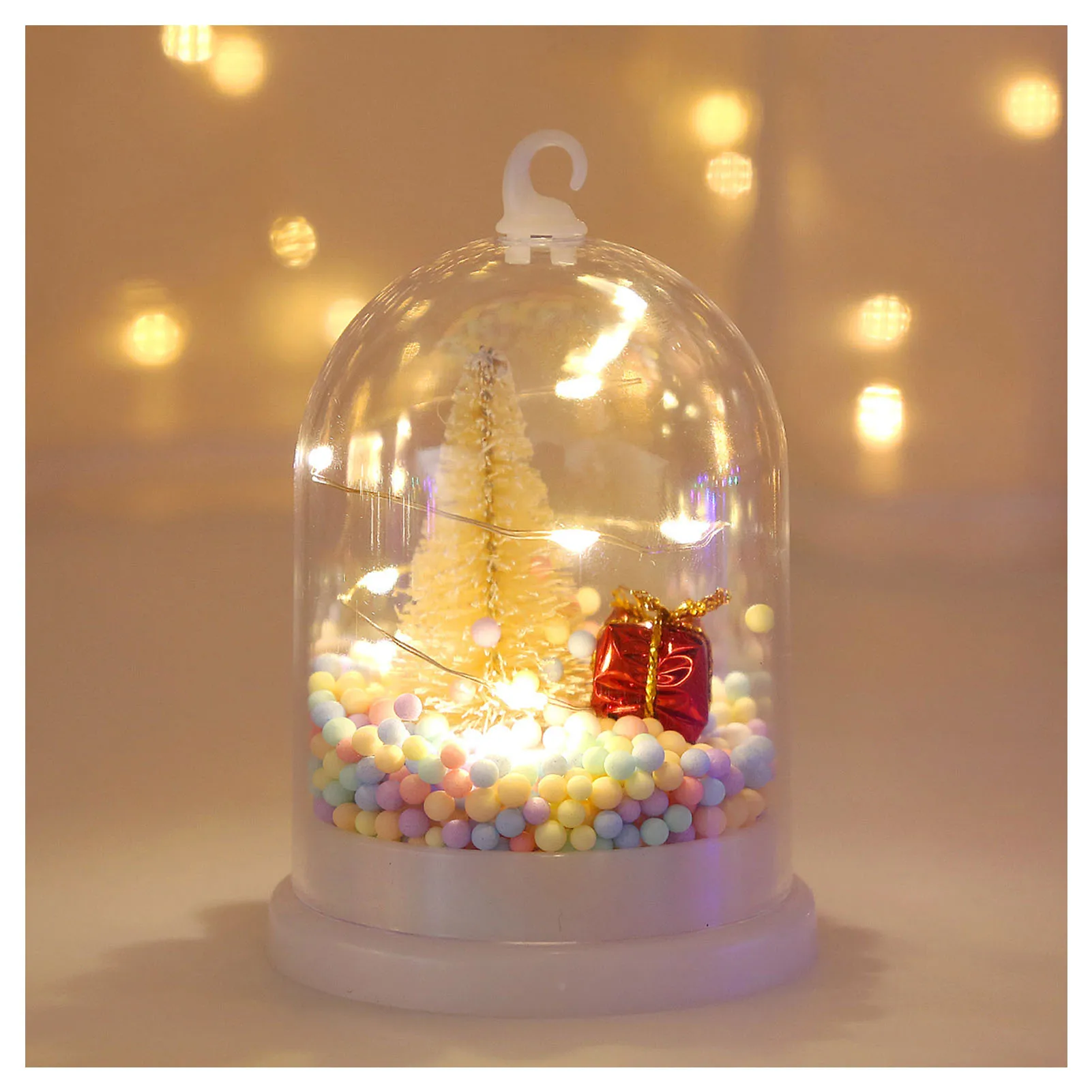 

Рождественский освещенный настольный декор, полная теплой атмосферы, настольный декор для фотографий