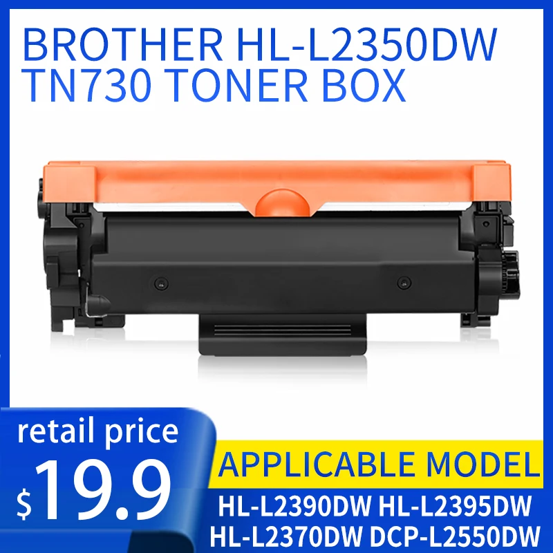 Per La Cartuccia Per Brother Tn730 Hl-L2350Dw Hl-L2390Dw Hl-L2395Dw Hl-L2370Dw Dcp-L2550Dw Mfc-L2710Dw Mfc-L2750
