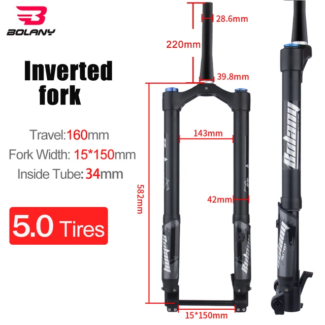 Bolany Mtb Inverted Fork Bike Boost 