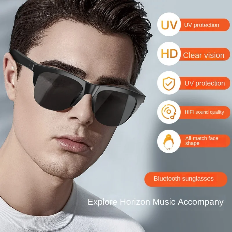 Smart Bluetooth Glasses Wireless Bluetooth Headphones Bluetooth Sun Protection Eye Protection Audio Sunglasses