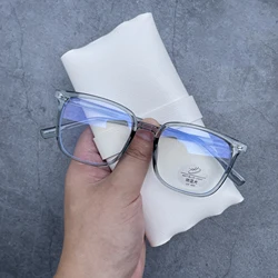 Unisex Black Anti Blue Light Square Eyewear (GRAY)