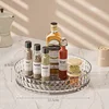 360 Rotating Seasoning Storage Rack Multifunction Pantry Cabinet Turntable for Cosmetics Kitchen Accessories Organizer Tray 6