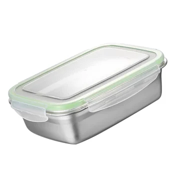 Boîte à déjeuner isolée en acier inoxydable avec couvercle, pour cuisine voyage, récipients alimentaires portables, bol à salade, Bar à manger 1