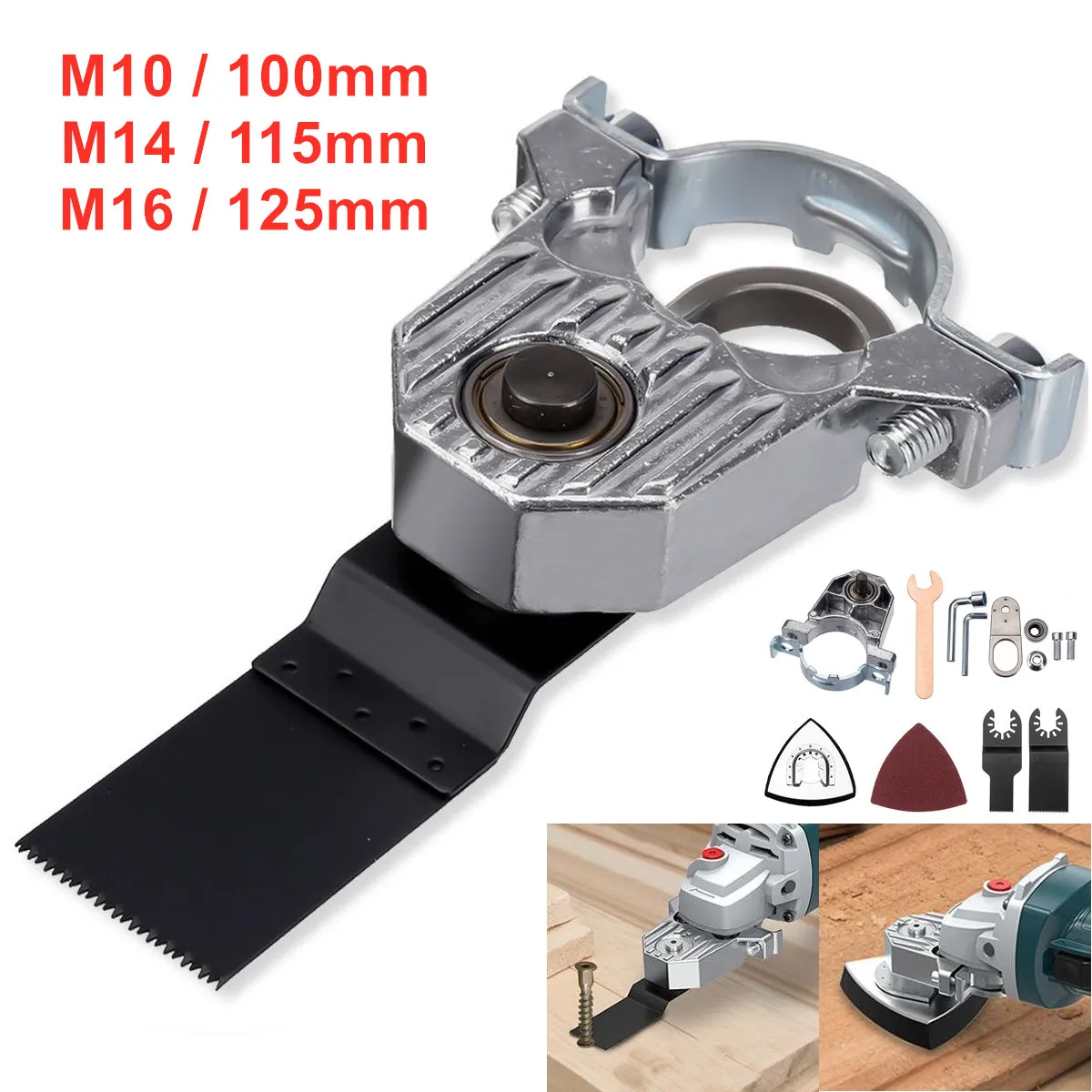 

M10/M14/M16 HCS Oscillating Tool Adapter Oscillating Saw Blade Accessories Grinder Renovator Trimmer blades Wood Cutting