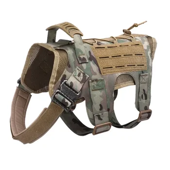 Military Large Dog Harness Pet German Shepherd K9 Malinois Training Vest Tactical Dog Harness And Leash Set For Dogs Accessories 5