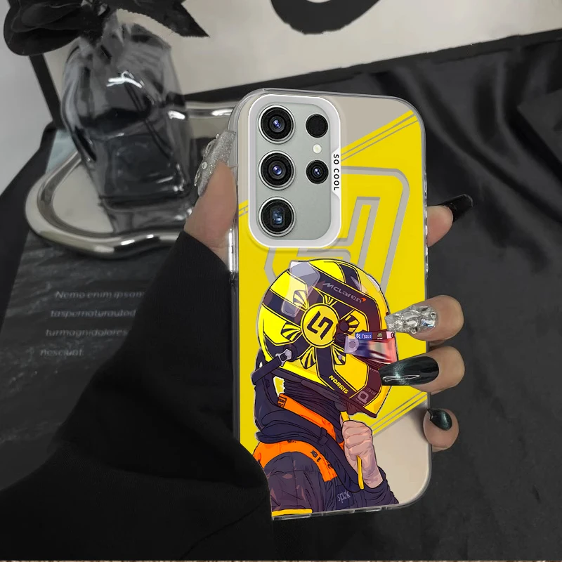 L-Lando N-Norris Frosted Acrylic Phone Case Cover