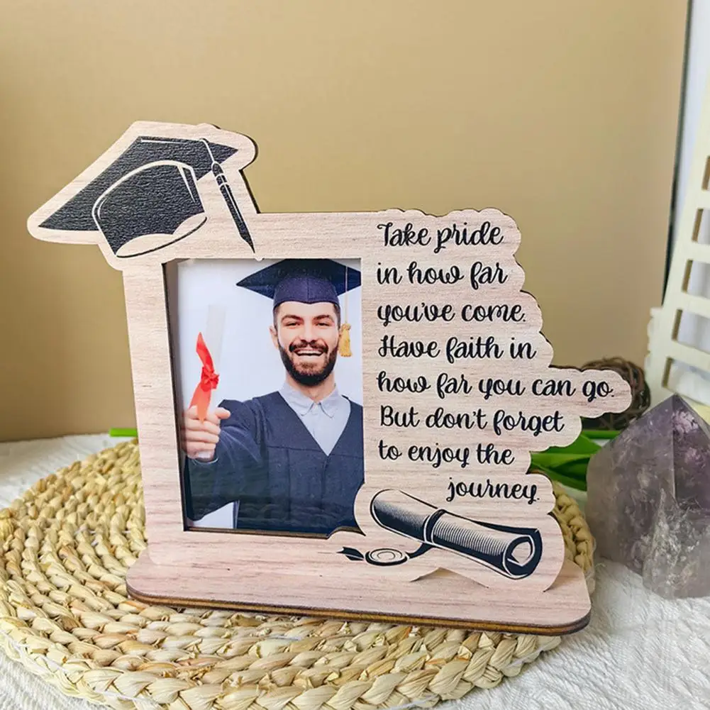 Wood Photo Frame 1 Set DIY Graduation Picture Frame For Desktop