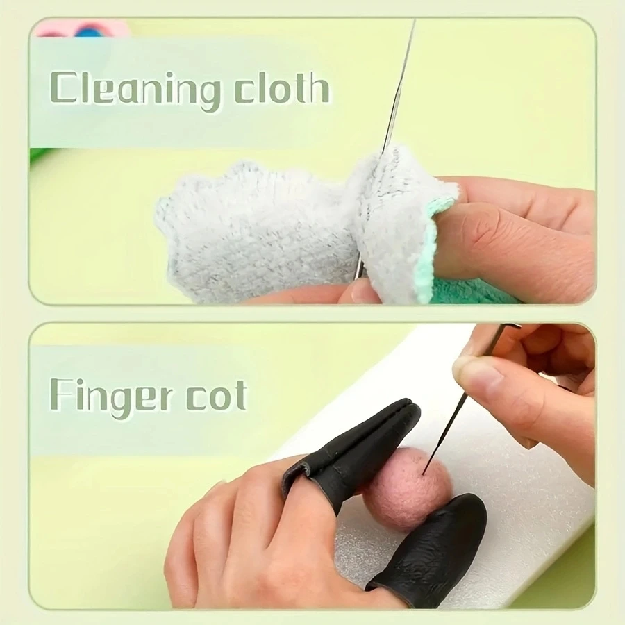 Needle Felting Kit 228PCS Set Wool Roving 50 Colors Felt Tools Storage Bag Needle Felting Starter Kit for DIY Craft wool felting kit needle felt kit