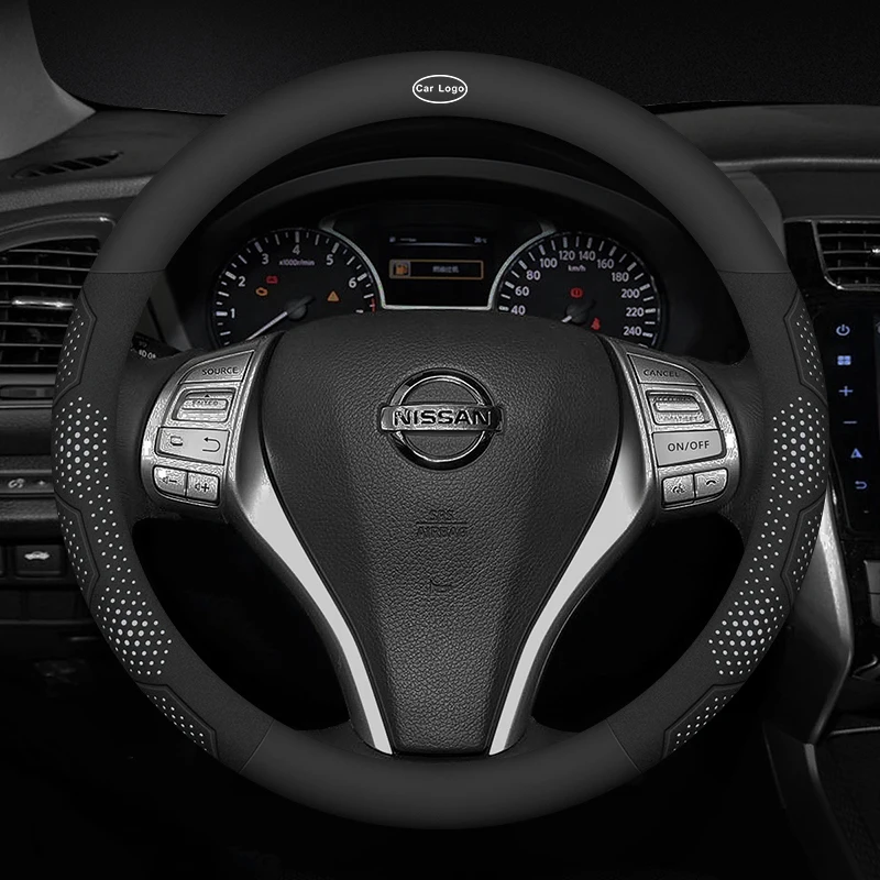 Фото Замша из углеродного волокна для Nissan Qashqai J11J10 Leaf XTrail March Tiida Kicks Versa Juke, аксессуары №4