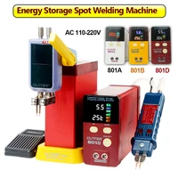 12KW 801D Spot Welding Machine 110-220V Energy Storage Type Small Welding Battery Stainless Steel Iron Nickel Mobile Spot Welder 1
