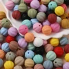 10Pcs 15mm Lantern Silicone Beads Pacifier Chain Loose Beads Baby Teething Chewing Toys DIY Jewelry Accessories BPA Free 5