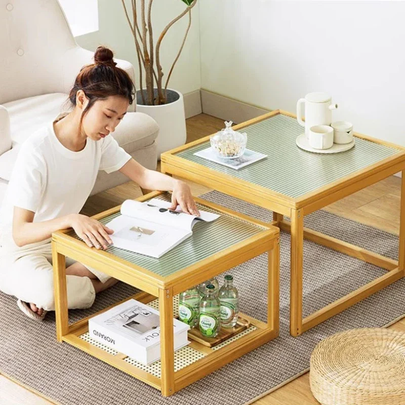 Kawaii Luxury Coffee Table Trau Living Room Small Design Nordic Coffe Table Mesa Lateral Minimalist Kaffee Tische Furniture Home