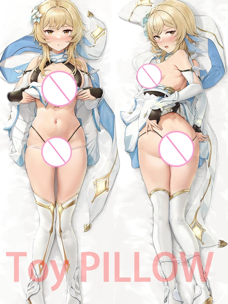 

Dakimakura anime Lumine Genshin Impact Double-sided Print Life-size body pillows cover Halloween Christmas Decoration gift