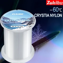 ZUKIBO CRYSTIA NYLON 500M Japanese Durable Fluorocarbon Sea Fishing Line Super Strong Monofilament Thread Bulk Spool Pesca