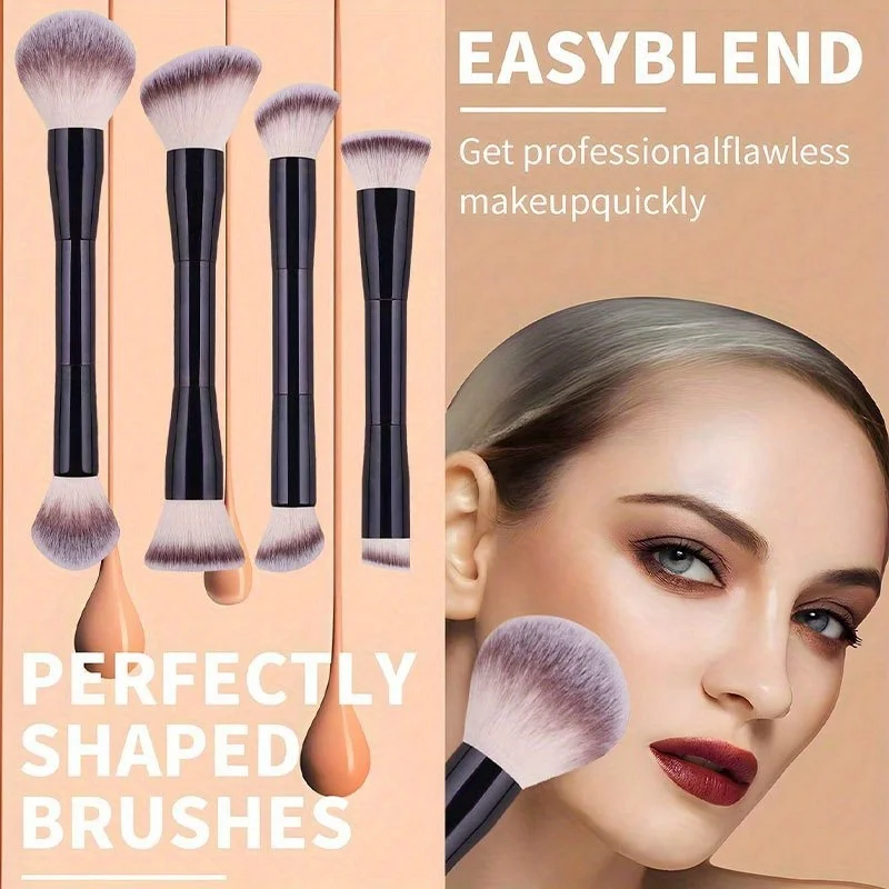 Professionelles Doppelseitiges Rouge- Und Puderpinsel-set_voghion.com