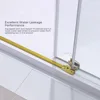 Shower Door Gold Frameless Sliding Shower Door with Additional Towel Bar, 56-60.in W x 75.in H Shower Glass Door with 5/16" 8mm 5