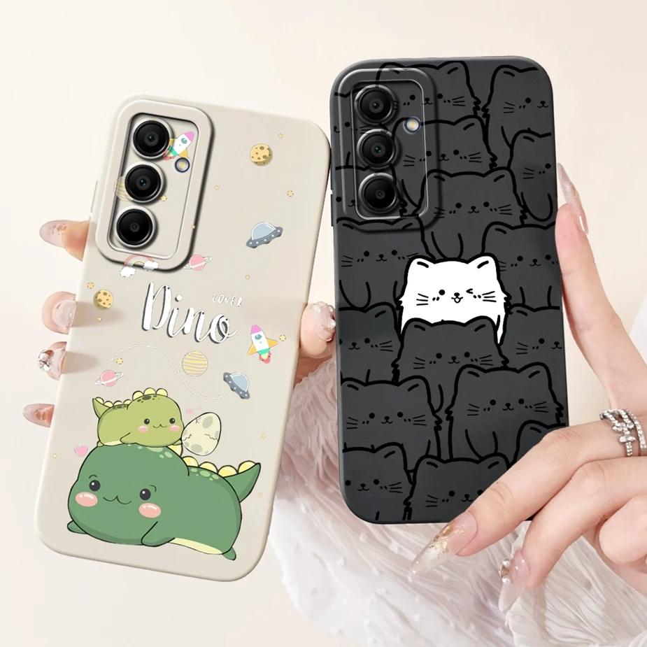 Cute Cat Dinosaur Cartoon Phone Case - Durable Soft Shell Cover