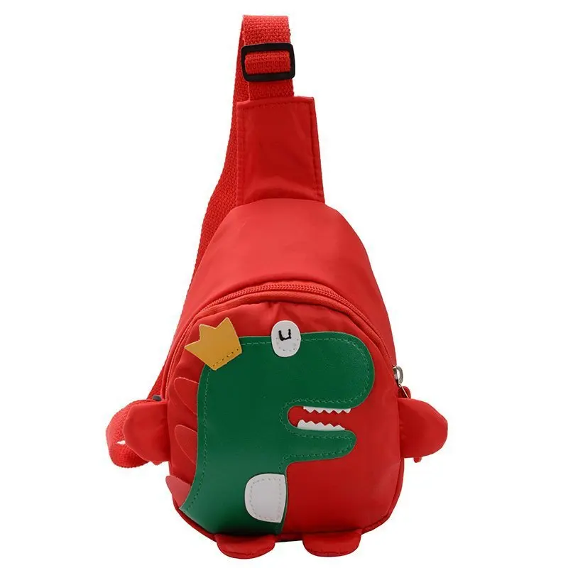 Cute Cartoon Dinosaur Mochilas para o bebê, Peito Crossbody Bags, Ajustável Travel Harness Bag, Animais Kids Backpack, Crianças Boy and Girl