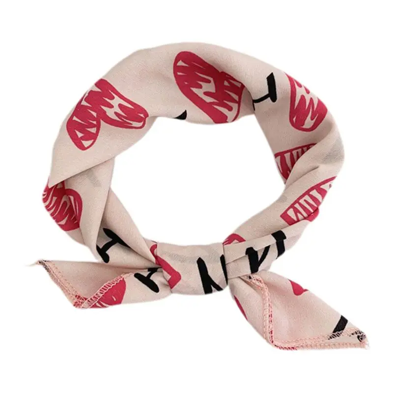 

New Printing Wild Small Square Scarf Fashion Decorative Scarfs Simulation Silk
