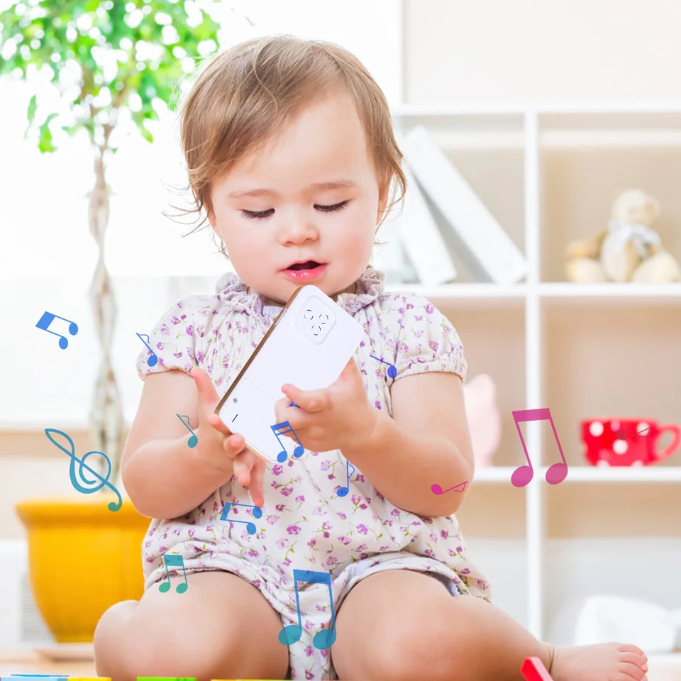 3T6B Telefono Giocattolo per bambini, Musicale Elettronici Educativi