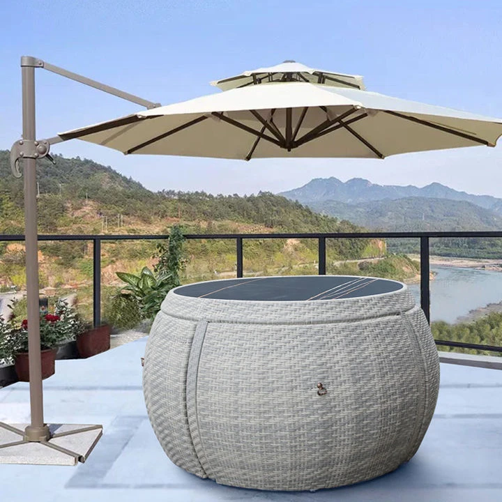 Rattan Couch Lounge Setting Outdoor Corner Sofa Padio Furniture Wicker Patio Garden