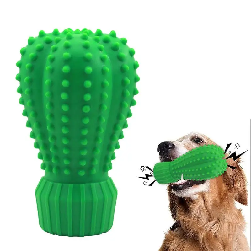 Feeko Natural Rubber Squeaky Durable Dog Toys Cactus For Large Dogs Chew  Cleaning Teeth Interactive Toys For Dog Pets Products - Dog Toys -  AliExpress