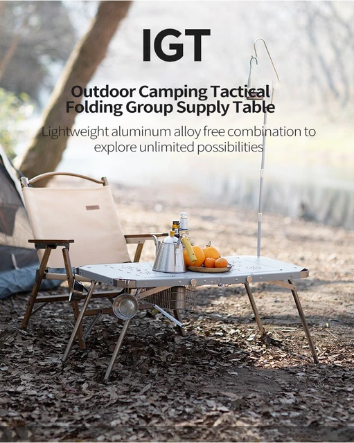 HOMFUL Outdoor Camping Combination Table IGT Folding Multi