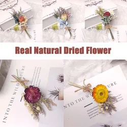 1 PCS Beautiful Artificial Dried Flower Simple Vivid Rose Bouquet Elegant DIY Simulate Gypsophila Plants