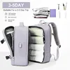 Multifunctional Waterproof Travel USB Charger Luggage Bags Large Capacity Bags Expanding Oxford Backpack for Women Men 2
