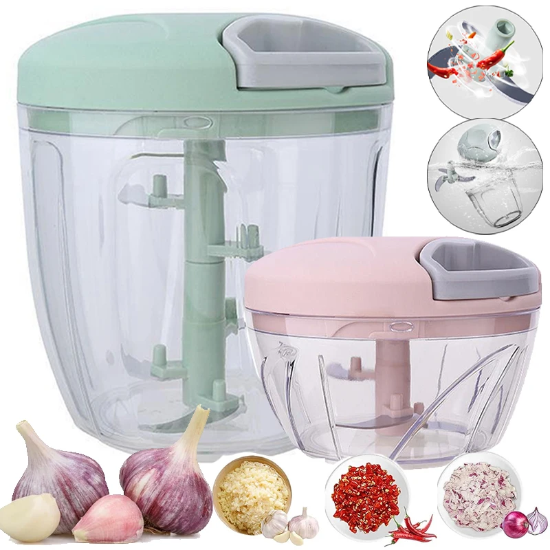 

Garlic Chopper Manual Meat Mincer Garlic Chopper Rotate Garlic Press Crusher Vegetable Onion Cutter Kitchen Cooking Accessories