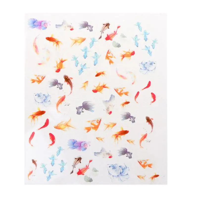 

Goldfish Clear Film Sticker for Resin Epoxy Resin Supplies Resin Filler Sticker DIY Micro Landscape Scrapbooking Sticker