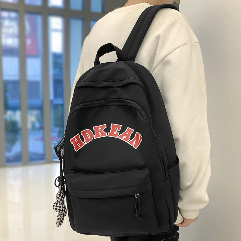 Girl Boy Laptop Backpack Trendy Waterproof Female Men Travel Book Bag Male Women Nylon College Backpack Fashion Lady School Bags