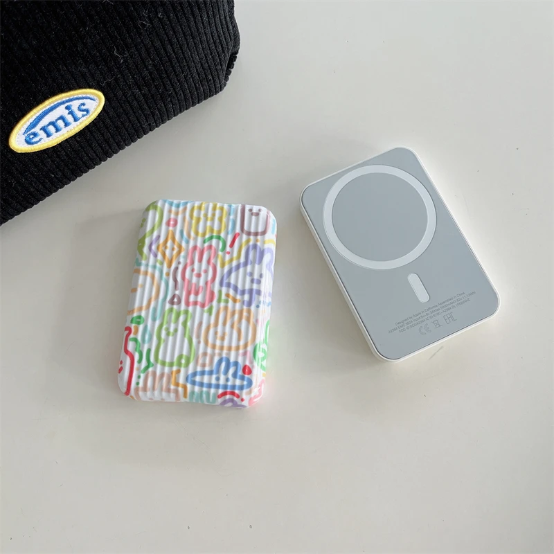 Powerbank Case for Iphone External Battery Shockproof Bumper Wireless Magnetic Battery Protective Cover Silicone Case Soft