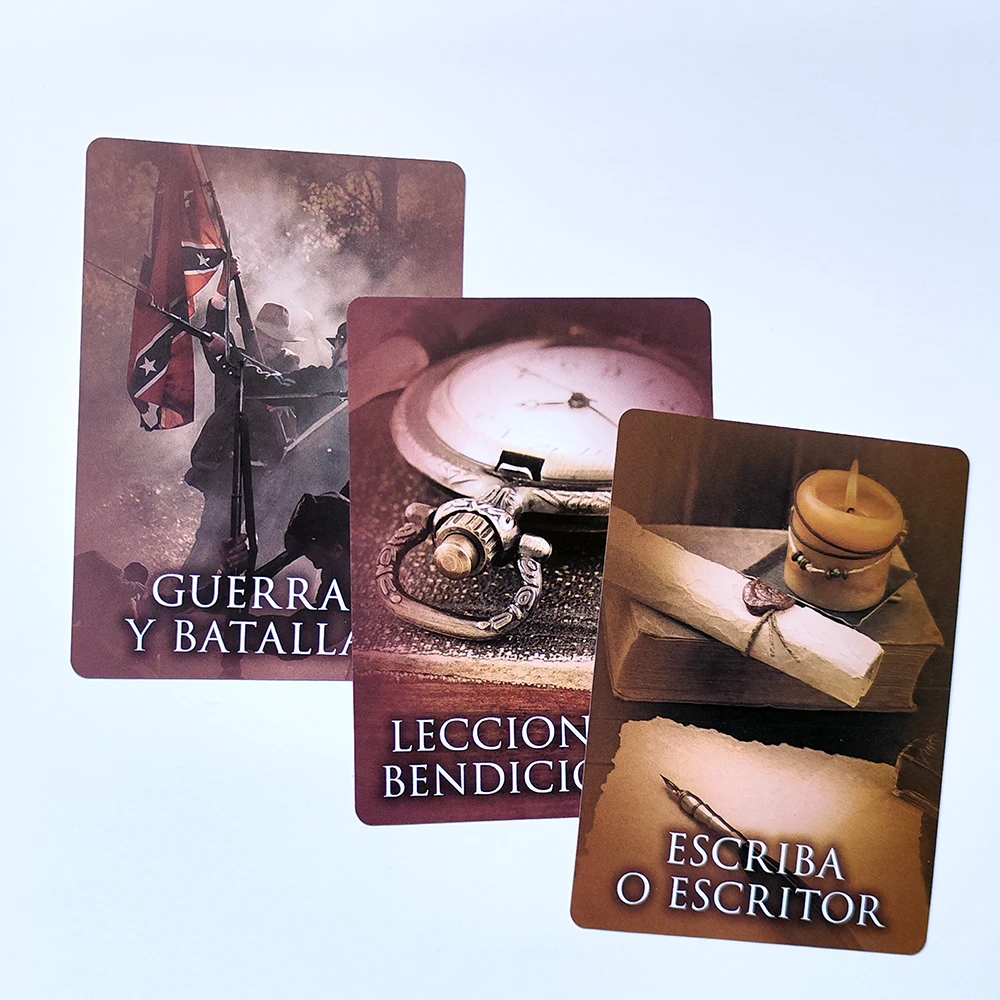Spanish Version Past Life Oracle Cards .A 44 Tarot  Divination Edition FortuneTelling Deck  10.3*7.4cm 4