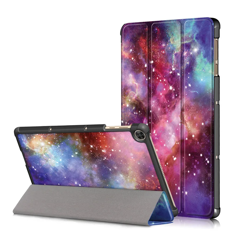 Premium Leather Stand Tablet Cover for 10.1 inch - Painted Hard Protective Case