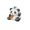 Knew Built Adorable Panda Micro Mini Building Blocks: Five Lovable Shapes, with Charming Apple and Bamboo Perfect Playmate Toys 3