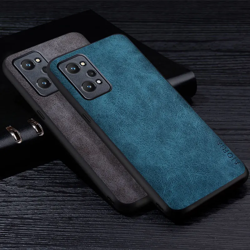 Premium PU Leather Scratch-Resistant Solid Color Phone Case