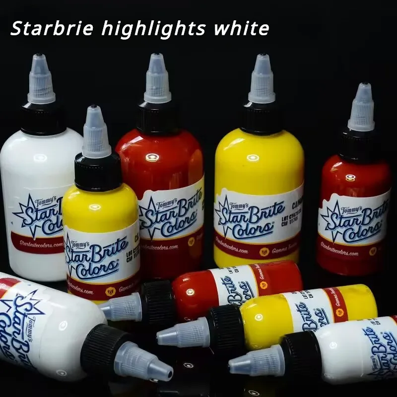 1oz/2oz/4oz Tattoo Color Fashion Fluorescent White Natural Plants Easy To Color Semi-permanent Makeup Pigments Body Art Tools