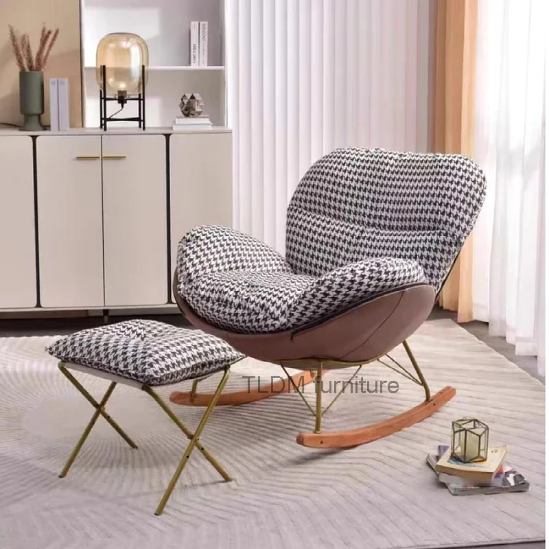 

Light and Decoration Nordic Chairs Rocking Outdoor Deckchair Office Minimalist White Luxury Chaise Jardin Living Room Furniture