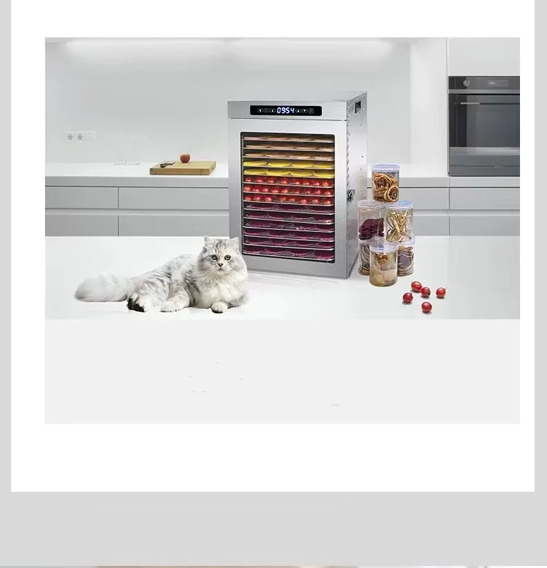 14 Trays Food Dehydrator Fruit dryer Stainless Steel Machine  1200W Household Vegetables Fruit Dryer with Digital Timer for Home 6