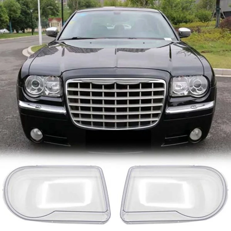 

2 шт., прозрачная крышка для автомобильных фар Chrysler 300C 2007-2010