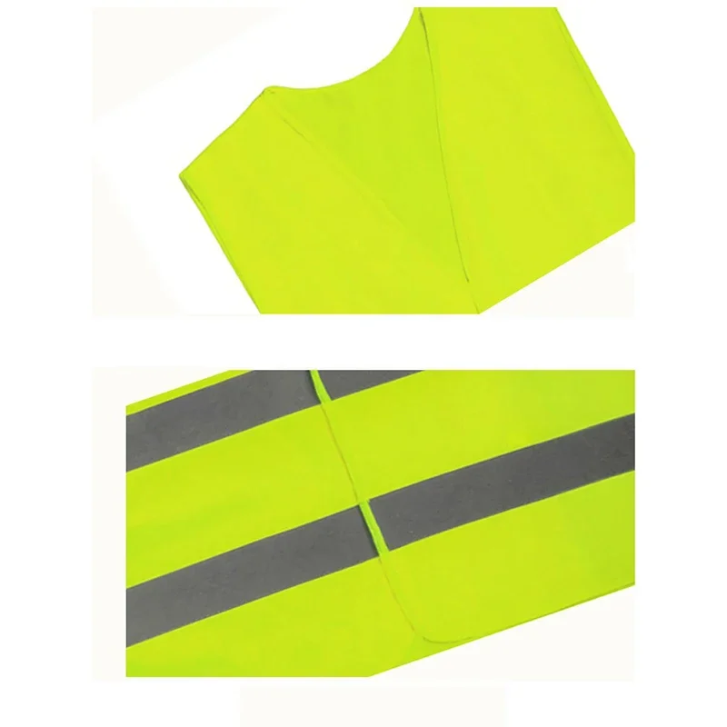 Heavy-Duty Neon Safety Vest Waterproof Reflective Gear for Outdoor/Roadwork/Extreme Weather