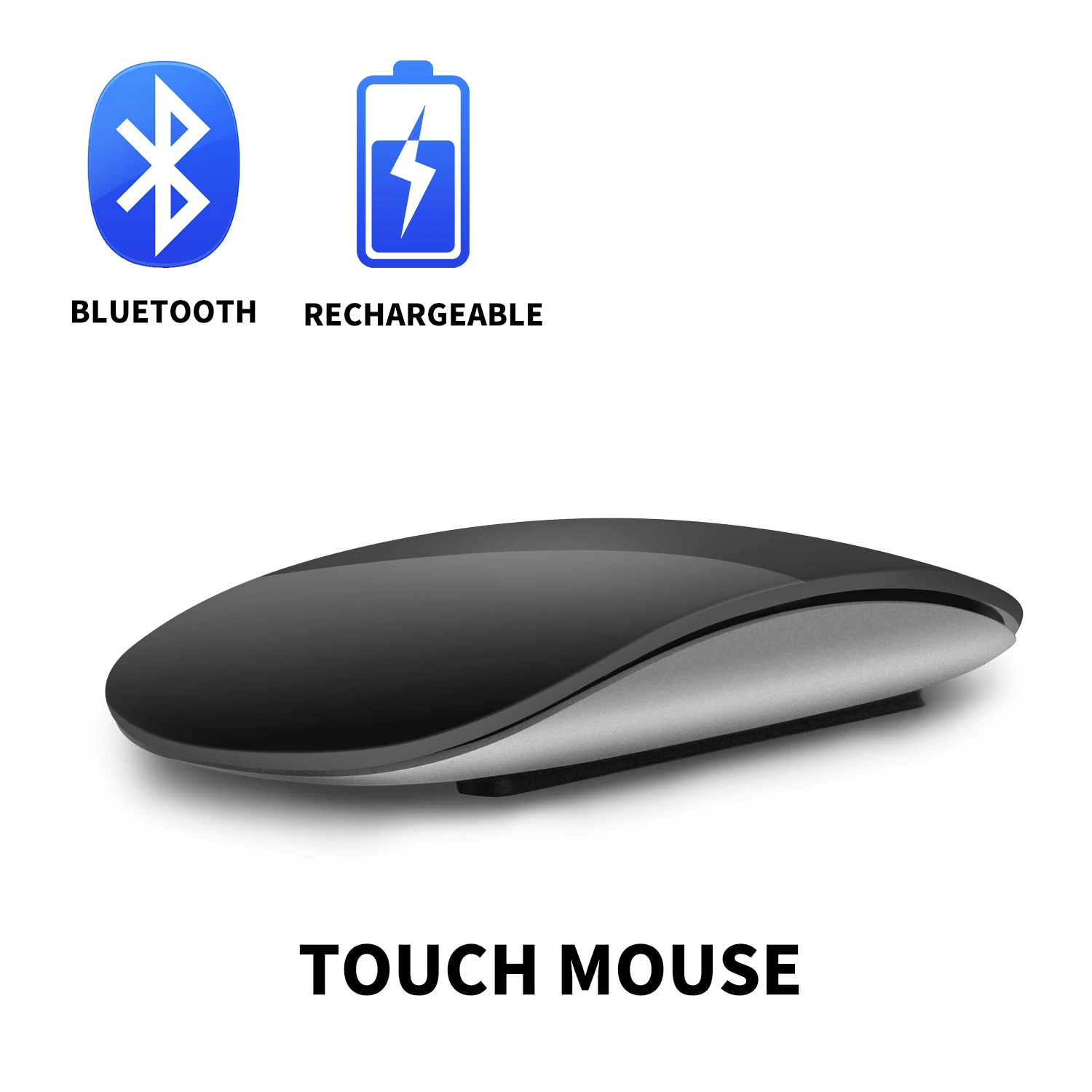 Беспроводная Bluetooth-мышь Magic 2 бесшумная перезаряжаемая Лазерная эргономичная