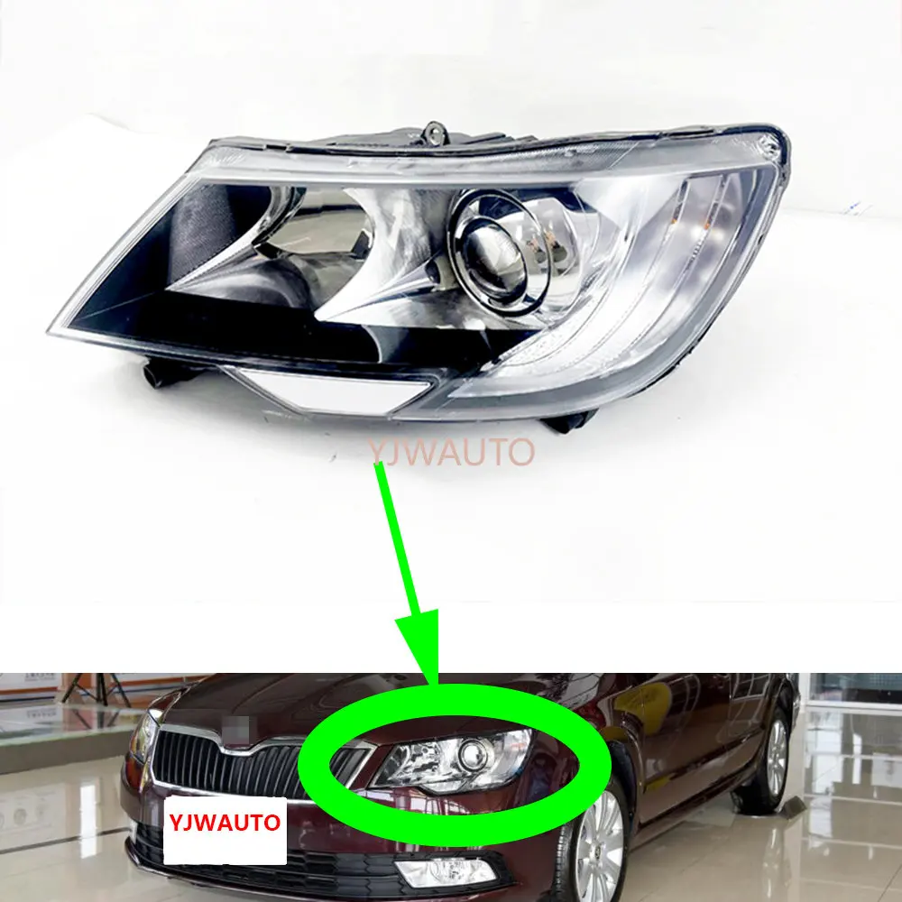HeadlightsForSkodaSuperb20132015HeadlampAssemblyDaytimeRunning