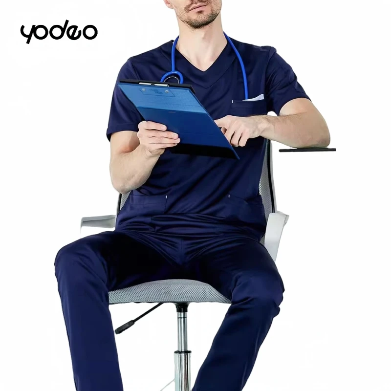 Antibacterial anti-static operating room hand washing suit hospital doctor care set oral beauty doctor men women work clothes