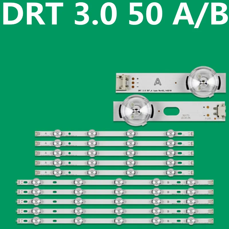 BAVALU 10 pz/Set Nuova Striscia for LG 50LB5610 50LB650V 50LB653V 50LF5800 50LB570U DRT 3.0 50quot;AB6916L-1978A 1779A 1983A 1982A 1735A(2 Sets